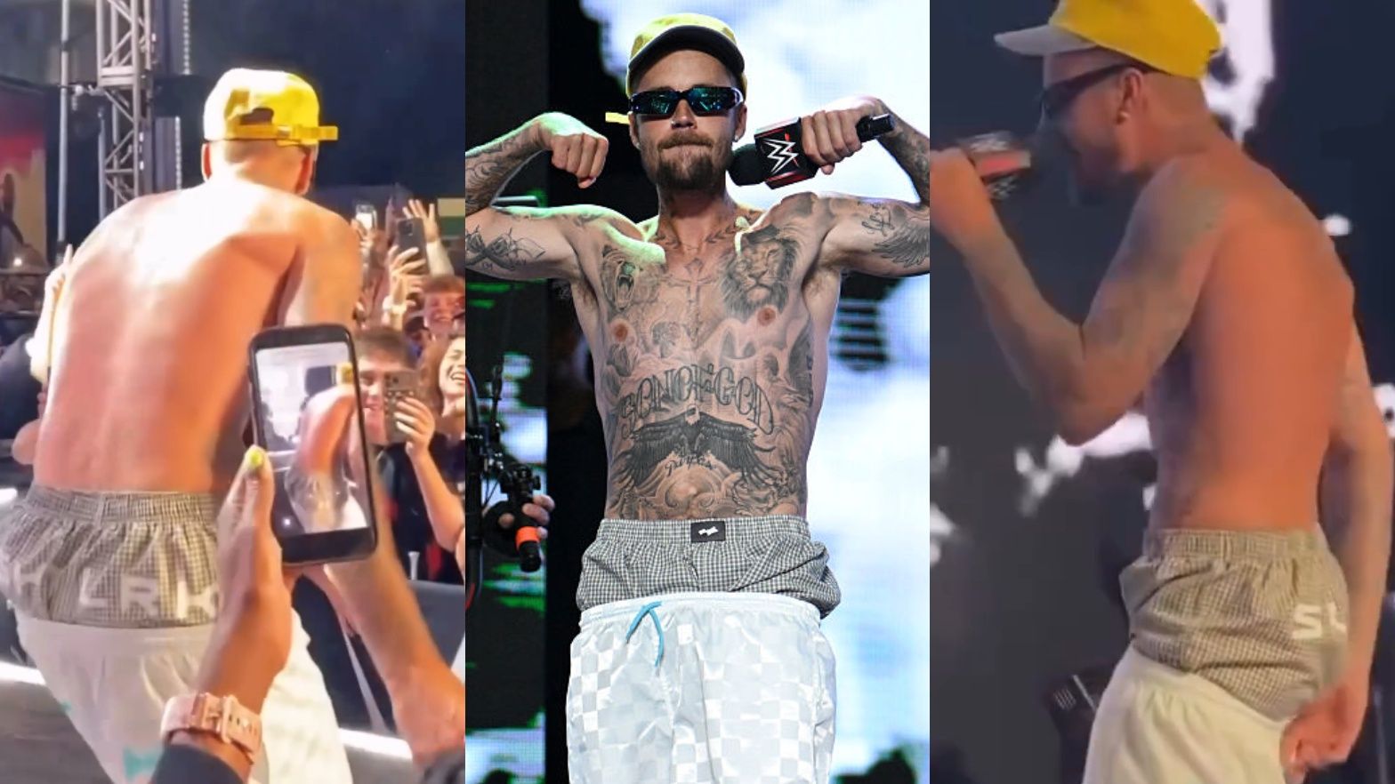Justin Bieber ledwo uniknął wpadki na scenie
