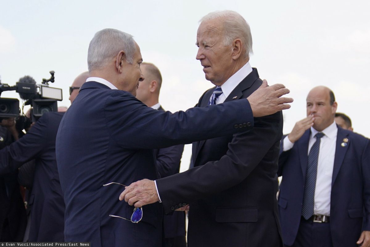 Prezydent Biden z wizytą w Izraelu w październiku 2023 roku