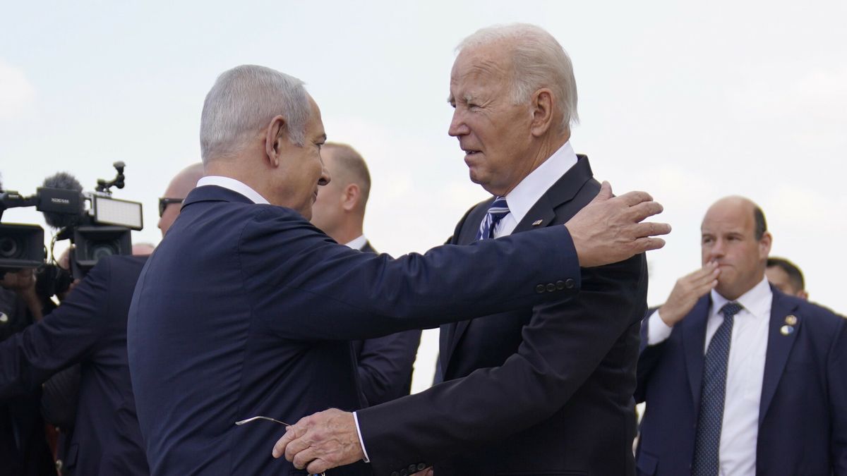 Prezydent Biden z wizytą w Izraelu w październiku 2023 roku
