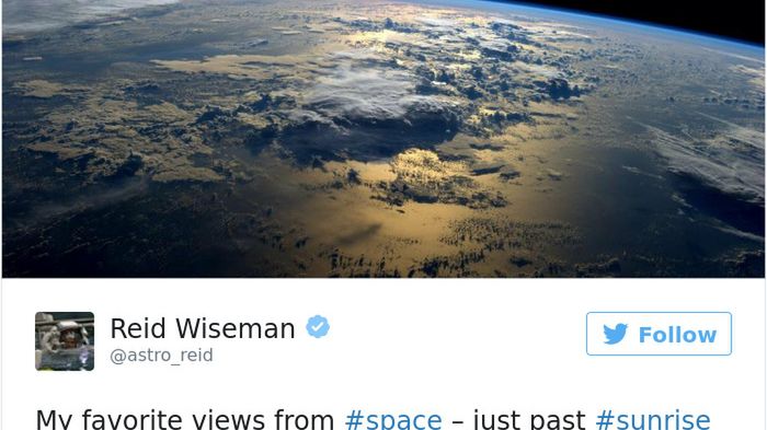 Kosmiczne zdjęcia w tweetach Reida Wisemana 1