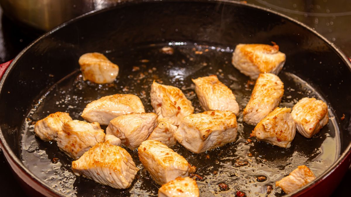 Smażenie kurczaka - Pyszności
