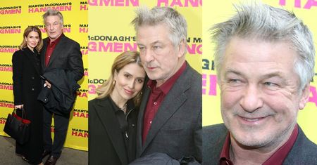 Alec Baldwin pozuje na ściance PIERWSZY RAZ od strzelaniny na planie filmu. Właśnie OCZYSZCZONO go z zarzutów (ZDJĘCIA)