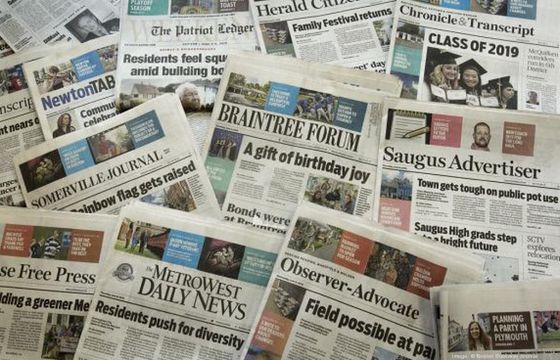 Gannett tnie portfolio lokalnych tygodników. 19 tytułów do zamknięcia