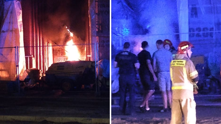 Podpalenie drzwi do kościoła w Dąbrowie Górniczej