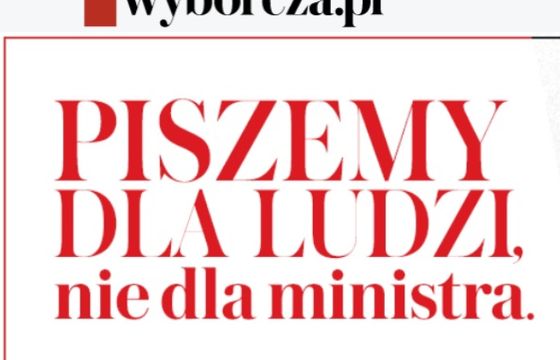 „Gazeta Wyborcza” w reklamie nawiązuje do zarzutów wobec Wirtualnej Polski. „Piszemy dla ludzi, nie dla ministra”