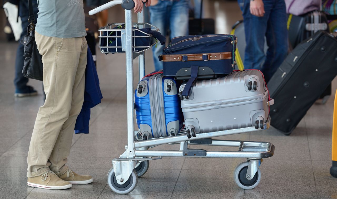 The airline weighs passengers along with their carry-on luggage.