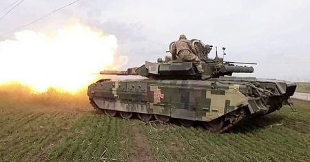 Najlepsze ukraińskie czołgi na froncie. T-84 Opłot