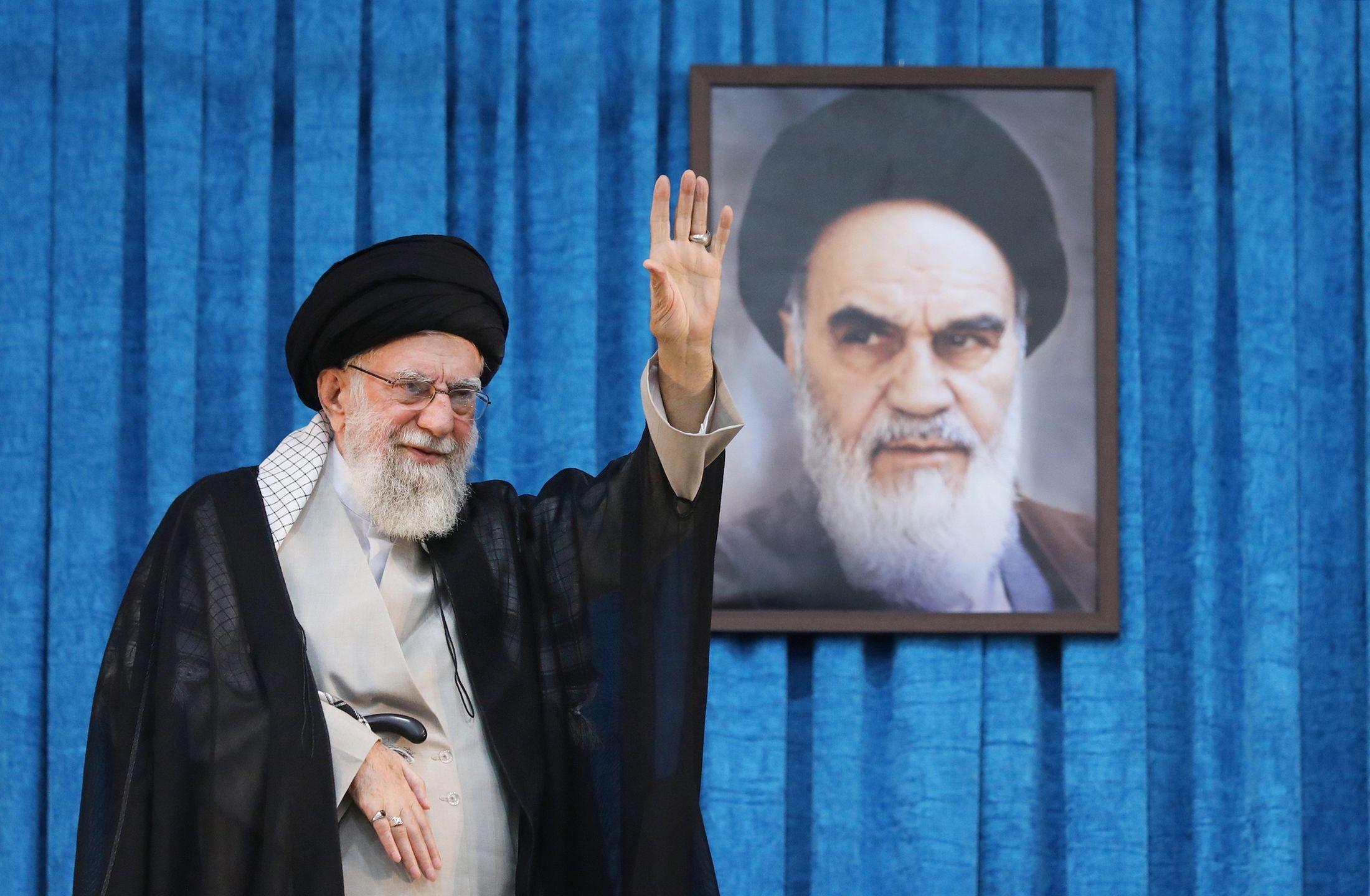 TEHRAN, IRAN - JUNE 4: (----EDITORIAL USE ONLY - MANDATORY CREDIT - 'IRANIAN LEADER PRESS OFFICE / HANDOUT' - NO MARKETING NO ADVERTISING CAMPAIGNS - DISTRIBUTED AS A SERVICE TO CLIENTS----) Iranian Supreme Leader Ali Khamenei attends a ceremony, held on the 36th anniversary of the death of Ruhollah Khomeini, the founder of the Iranian revolution, at the Khomeini Mausoleum in Tehran, Iran on June 4, 2025. (Photo by Iranian Leader Press Office / Handout/Anadolu via Getty Images)