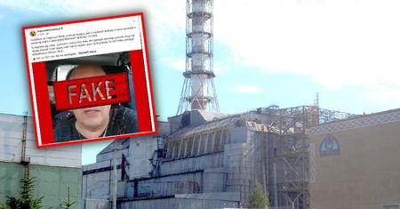 "Łysiejący pan w okularach" straszy radioaktywną chmurą. To fake