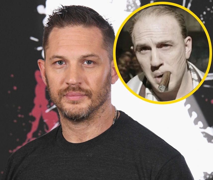 Tom Hardy jako Al Capone. Na planie był nie do poznania