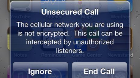 iOS 5 informuje o nieszyfrowanych połączeniach 1