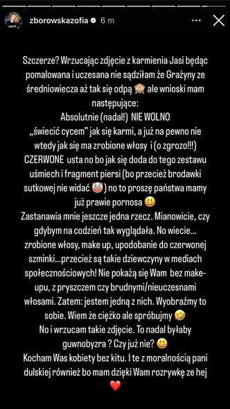 Zborowska o "Grażynach ze średniowiecza" (Instagram)