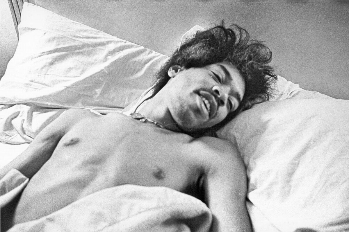 Jimi Hendrix sfotografowany rok przed śmiercią w nowojorskim hotelu