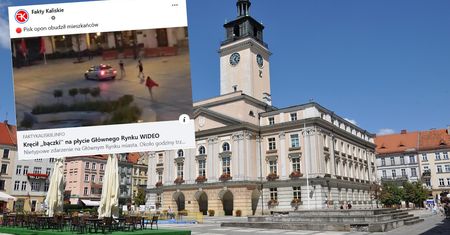 Kręcił "bączki" na rynku w Kaliszu. Ryk silnika i pisk opon w środku nocy
