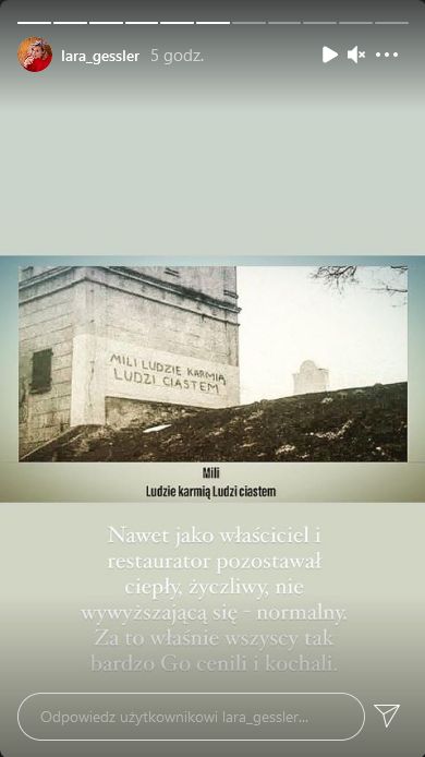 Lara Gessler wspomina ojca