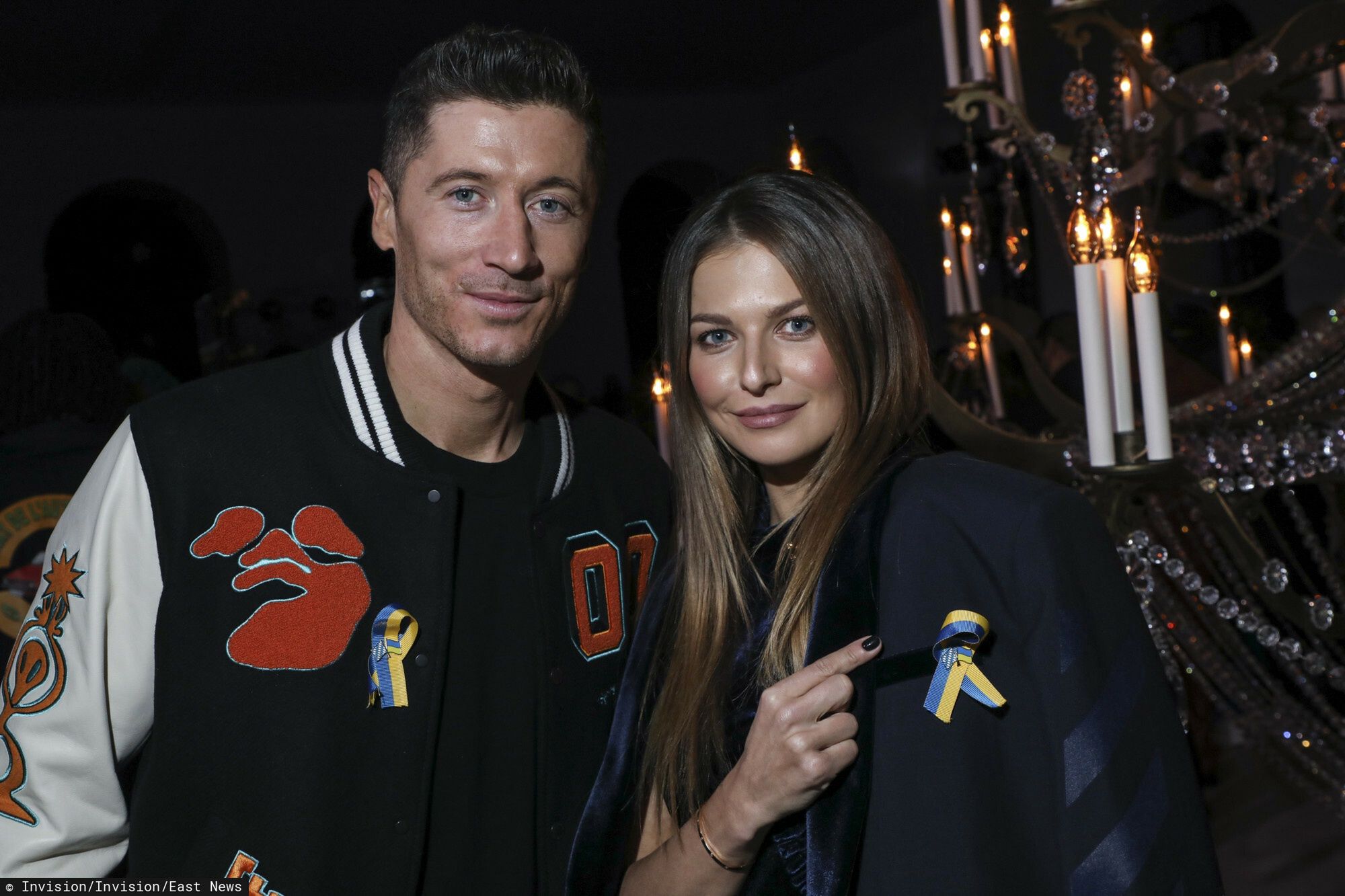 Anna i Rober Lewandowscy na pokazie w Paryżu