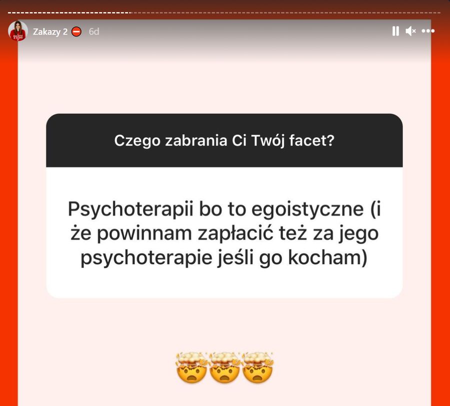 Blogerka zapytała swoich followersów "czego zabrania Ci Twój facet"