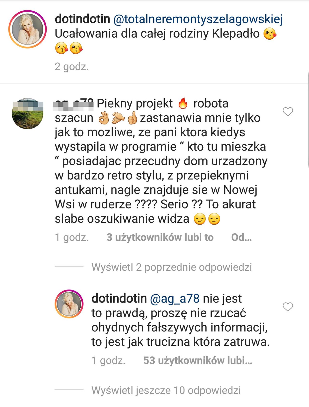 Screen z instagramowego profilu Doroty Szelągowskiej 