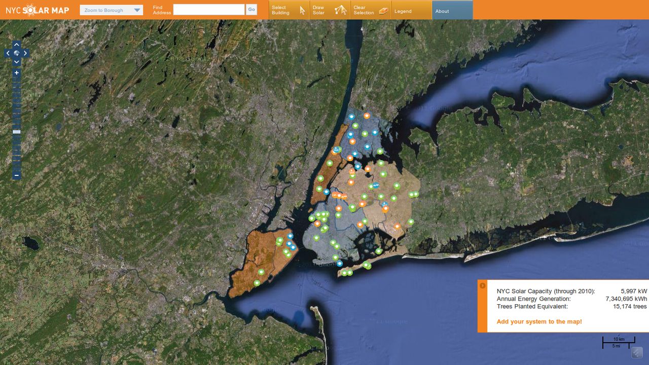 NYC Solar Map