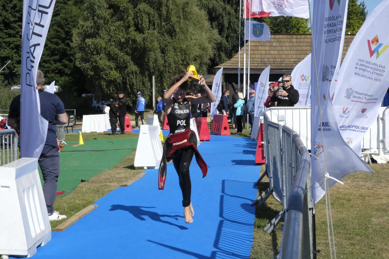 Pniewy: Wielkopolska kończy Olimpiadę Młodzieży z medalami w triathlonie.