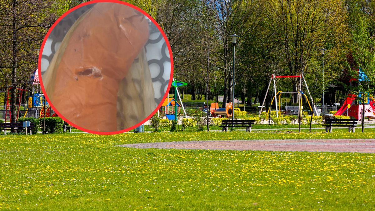 Znalazła to przy placu zabaw. Teraz ostrzega innych