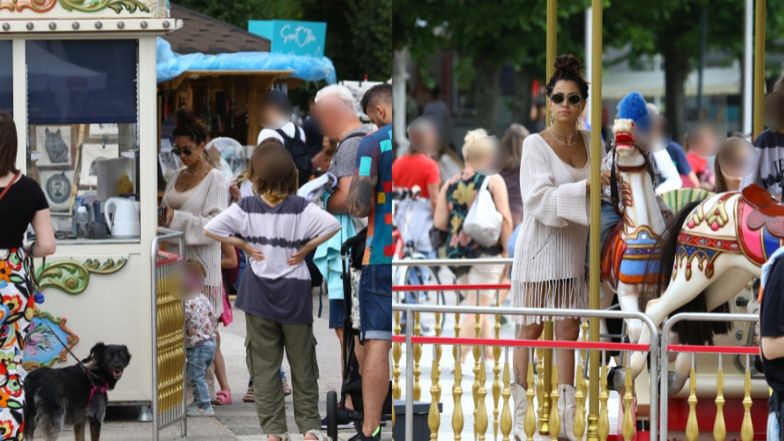 Maja Hyży spaceruje z rodziną po Sopocie