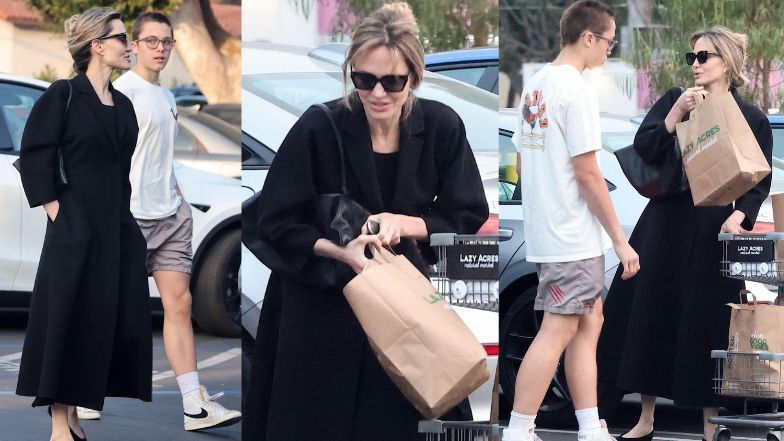 Angelina Jolie z synem na zakupach