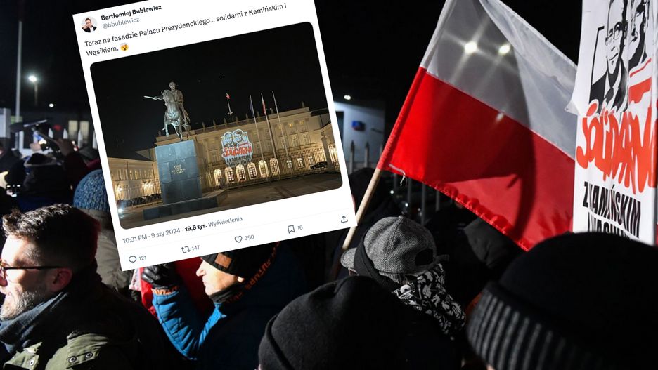 Protesty w obronie Kamińskiego i Wąsika