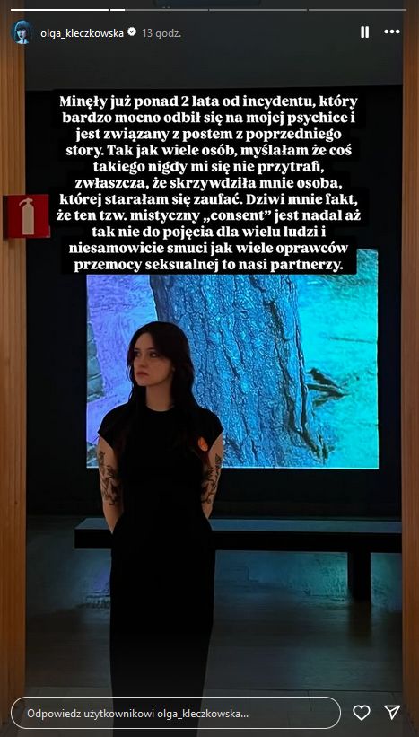 Olga Kleczkowska padła ofiarą napaści na tle seksualnym