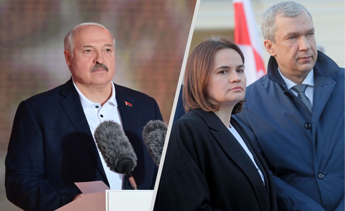 Łukaszenka od wielu miesięcy próbuje grozić białoruskim opozycjonistom - m.in. Cichanouskiej i Łatuszce.