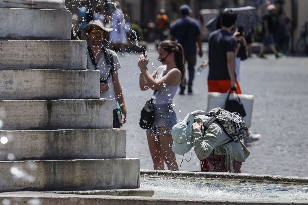 Enduring the outdoors in such heat is tough