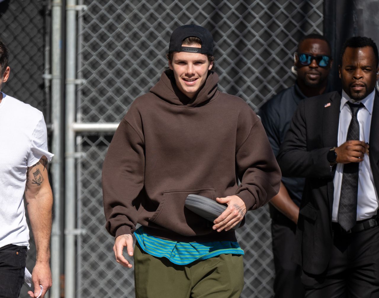 LOS ANGELES, CA - MAY 08: Cruz Beckham is seen at "Jimmy Kimmel Live" on May 08, 2024 in Los Angeles, California.  (Photo by RB/Bauer-Griffin/GC Images)