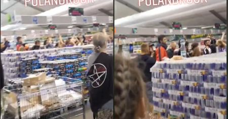 Nagranie z Lidla na Pol'and'Rock. Była trzecia w nocy