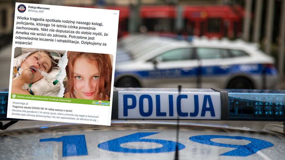 14-letnia córka policjanta zachorowała na COVID-19. Mundurowi apelują o pomoc