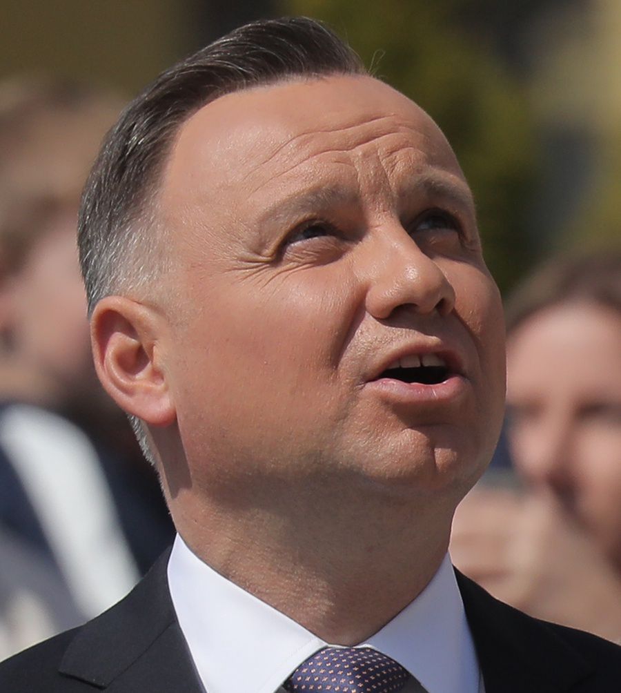 Andrzej i Agata Dudowie świętują Dzień Flagi 