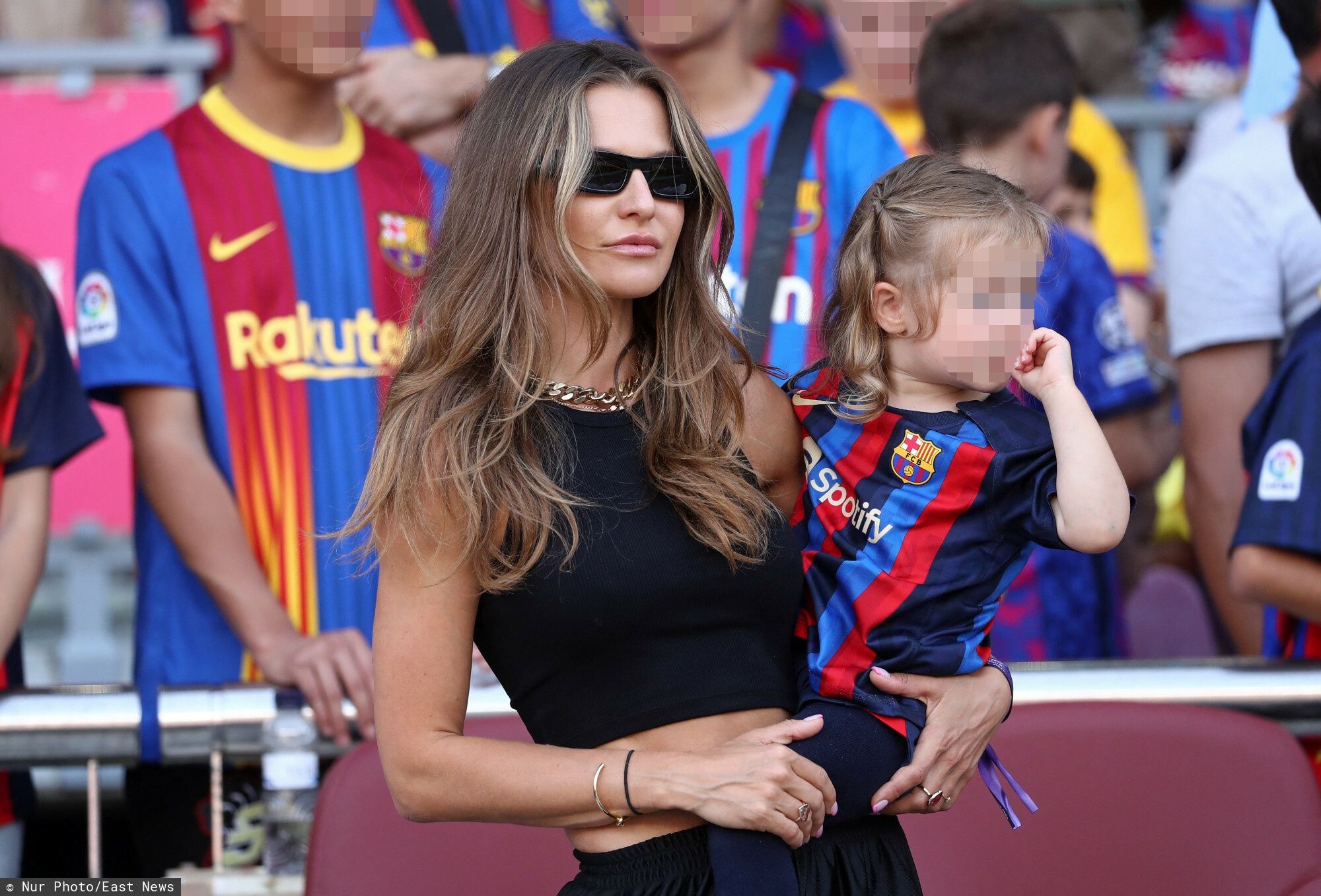 Anna Lewandowska na meczu FC Barcelony