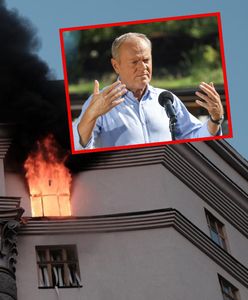 Tusk reaguje po tym, jak Rosja uderzyła w siedzibę ukraińskiego rządu