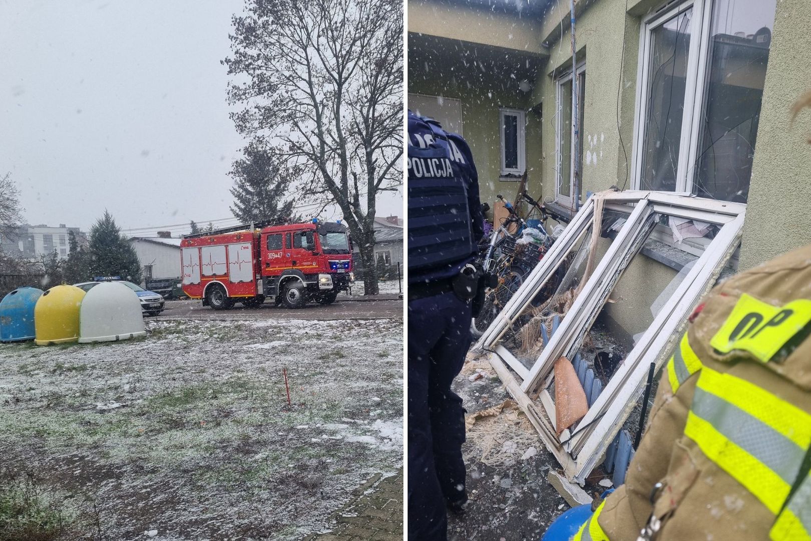 Wybuch gazu w Kostrzynie. Poważne obrażenia dwóch osób