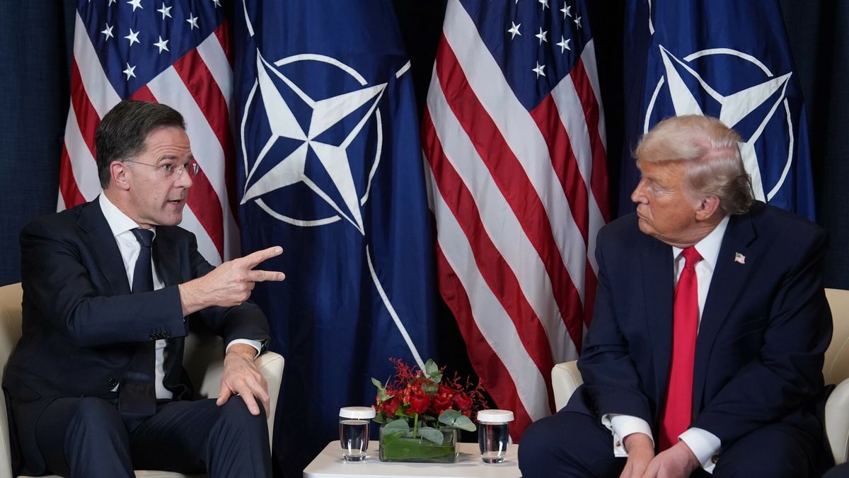 Trump i Rutte rozmawiają w Davos