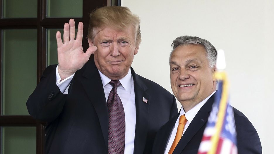 Viktor Orban spotka? si? z Donaldem Trumpem
President Donald Trump welcomes Hungarian Prime Minister Viktor Orban to the White House on May 13, 2019 in Washington, DC. (Photo by Oliver Contreras/SIPA USA)
Sipa USA
