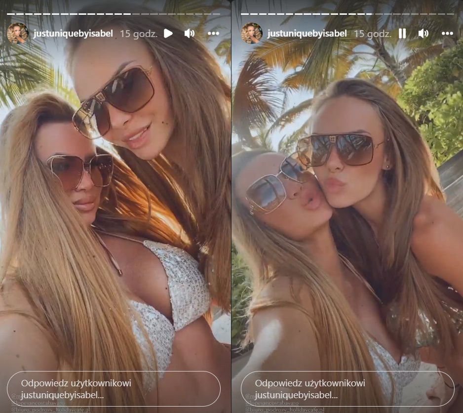 Izabela Macudzińska bawi się na Dominikanie 