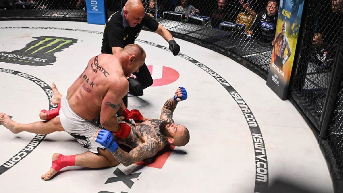 Mariusz Pudzianowski w walce z Michałem Materlą