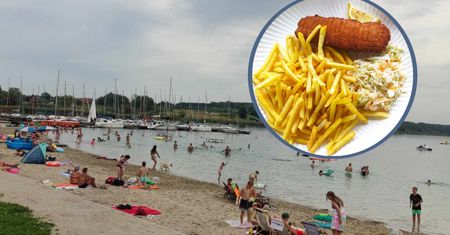 Zjadłam rybę z frytkami przy najdłuższej plaży na południu Polski. Sprawdziłam, czy jest drożej niż nad morzem