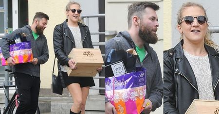 Miesiąc miodowy Lary Gessler: Razem z mężem nosi skrzynki do restauracji (ZDJĘCIA)