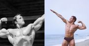 Syn Arnolda Schwarzeneggera odtwarza kultowe zdjęcie ojca sprzed 47 lat. Uderzające podobieństwo? (FOTO)