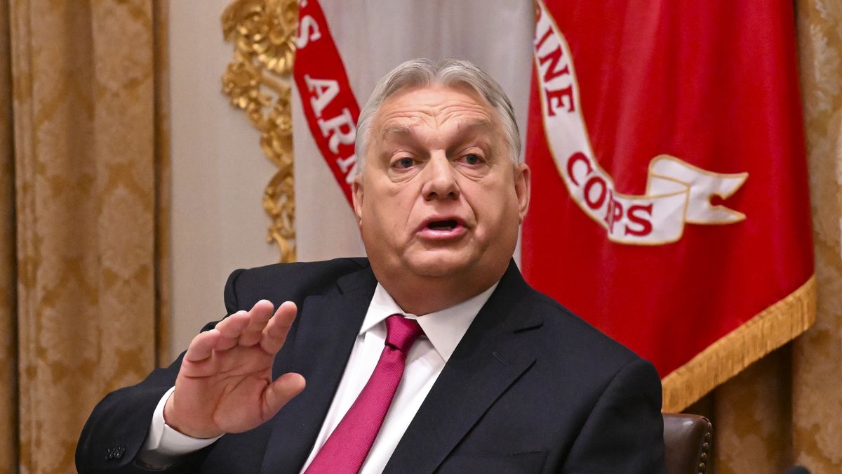 WASHINGTON, DC - NOVEMBER 7:Hungary Prime Minister speaks during a bilateral lunch with U.S President Donald Trump in the Cabinet Room of the White House on November 7, 2025 in Washington, DC.  Orbán and Trump are expected to address the continued reliance of Hungary on Russian oil, a resource seen as critical for funding Moscow's war. (Photo by Roberto Schmidt/Getty Images)