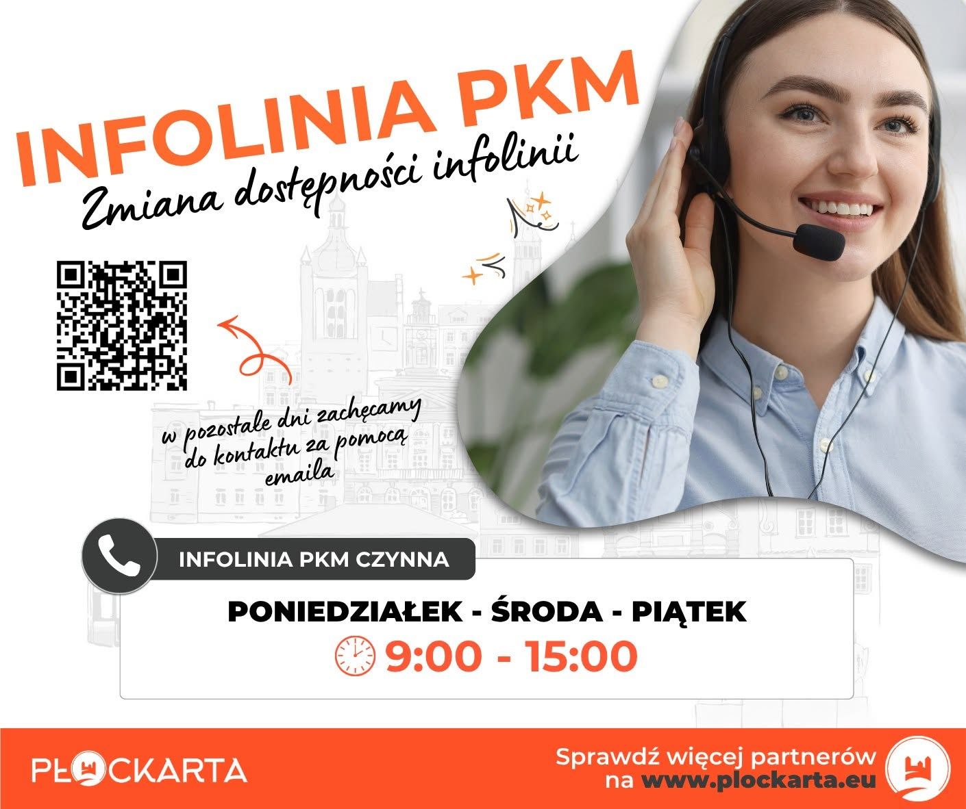 Zmiany dostępności infolinii 