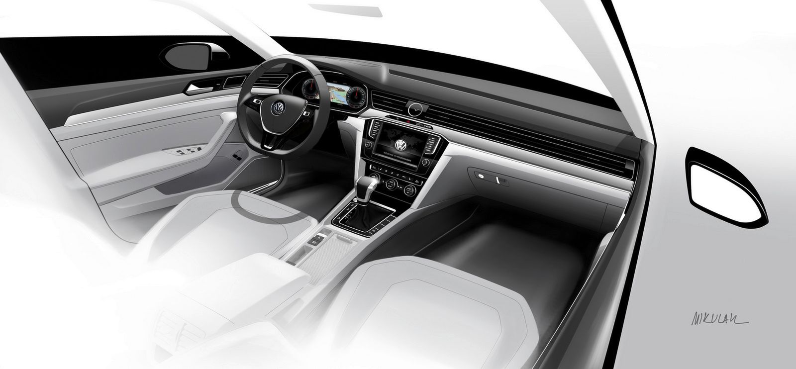 Nowy Volkswagen Passat przedstawiony w obszernej galerii zdjęć i ilustracji 92
