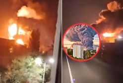Kule ognia w Rosji. Nagranie z ataku Ukrainy w Saratowie