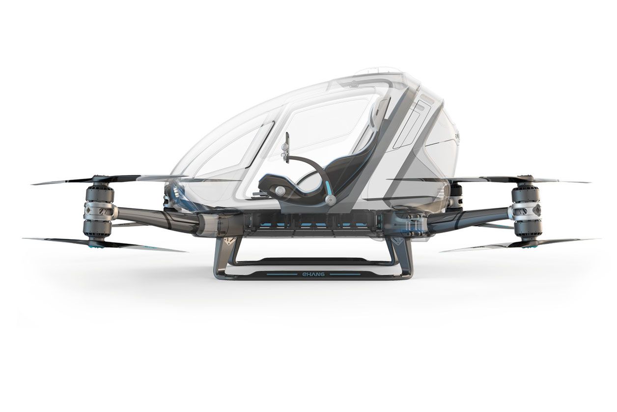 Ehang 184 to chiński dron, do którego zmieści się aparat i fotograf 3